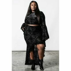 Killstar High-Low Skirt - Para Bellum -KILLSTAR Shop killstar high low skirt para bellum5