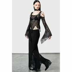 KILLSTAR Maxi Skirt - Aramina -KILLSTAR Shop killstar maxi skirt aramina4