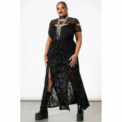 KILLSTAR Maxi Skirt - Charged -KILLSTAR Shop killstar maxi skirt charged4