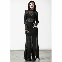 Killstar Maxi Skirt - Death Star -KILLSTAR Shop killstar maxi skirt death star5