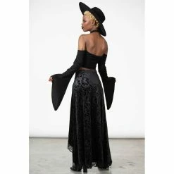 KILLSTAR Maxi Skirt - Grailed Black -KILLSTAR Shop killstar maxi skirt grailed black3