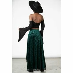 KILLSTAR Maxi Skirt - Grailed Emerald -KILLSTAR Shop killstar maxi skirt grailed emerald4
