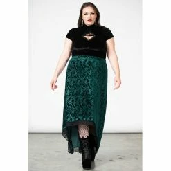 KILLSTAR Maxi Skirt - Grailed Emerald -KILLSTAR Shop killstar maxi skirt grailed emerald5