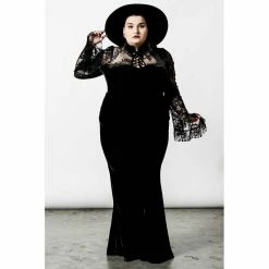 Killstar Maxi Skirt - The Ghostess Black -KILLSTAR Shop killstar maxi skirt the ghostess black6