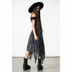 KILLSTAR Midi Skirt - Dasia -KILLSTAR Shop killstar midi skirt dasia3