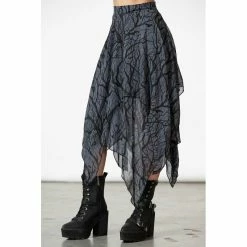 KILLSTAR Midi Skirt - Dasia -KILLSTAR Shop killstar midi skirt dasia4
