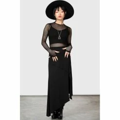 KILLSTAR Midi Skirt - Ilayda -KILLSTAR Shop killstar midi skirt ilayda5