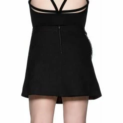 Killstar Mini Skirt - Calling Alice Black -KILLSTAR Shop killstar mini skirt calling alice black5