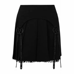 Killstar Mini Skirt - Crucifire -KILLSTAR Shop killstar mini skirt crucifire3