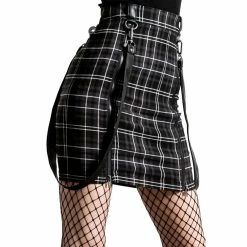 Killstar Mini Skirt - Daze Of Our Lives Ash Tartan