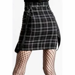 Killstar Mini Skirt - Daze Of Our Lives Ash Tartan -KILLSTAR Shop killstar mini skirt daze of our lives ash tartan3