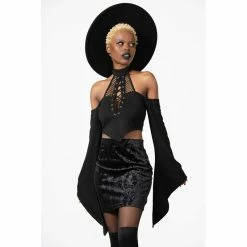 KILLSTAR Mini Skirt - Doom Duchess Black -KILLSTAR Shop killstar mini skirt doom duchess black3