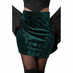 KILLSTAR Mini Skirt - Doom Duchess Emerald