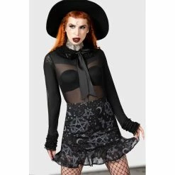 KILLSTAR Mini Skirt - Gretel -KILLSTAR Shop killstar mini skirt gretel3