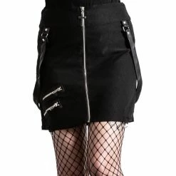 Killstar Mini Skirt - Katy Coffin Black