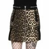 Killstar Mini Skirt - Pretty Kitty Leo