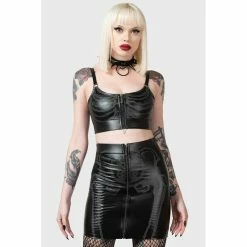 KILLSTAR Mini Skirt - Skellington -KILLSTAR Shop killstar mini skirt skellington6