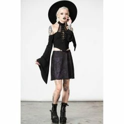 KILLSTAR Mini Skirt - Trevea -KILLSTAR Shop killstar mini skirt trevea3