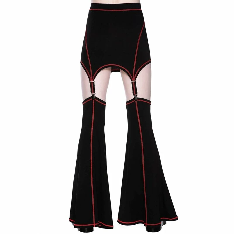 Killstar Mini Skirt With Detachable Flares - Electrowerk 2 Killstar Mini Skirt With Detachable Flares - Electrowerk - Image 2