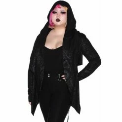 Killstar Open Cardigan - Unholy Sabbath Crop Hoodie -KILLSTAR Shop killstar open cardigan unholy sabbath crop hoodie6