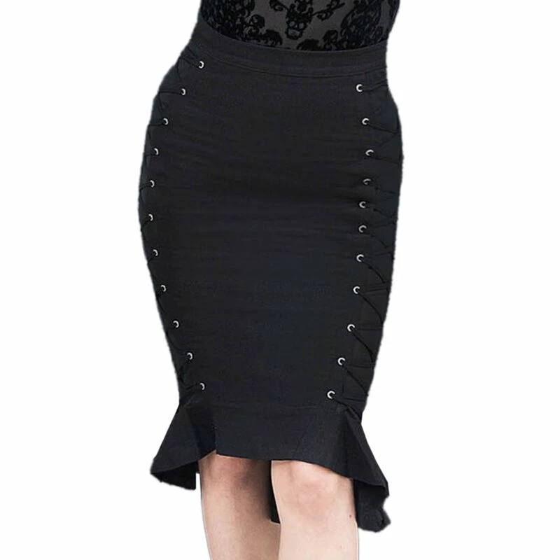 Killstar Pencil Skirt - Beelzebabe 1 Killstar Pencil Skirt - Beelzebabe