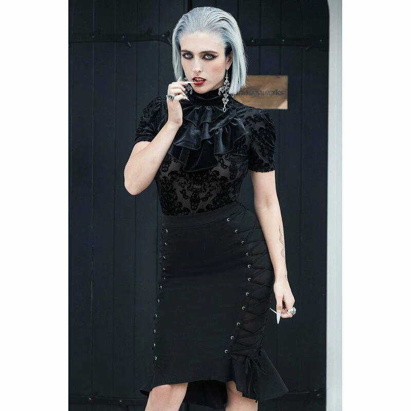 Killstar Pencil Skirt - Beelzebabe 2 Killstar Pencil Skirt - Beelzebabe - Image 2