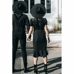 Killstar Pencil Skirt - Beelzebabe 7 Killstar Pencil Skirt - Beelzebabe -KILLSTAR Shop killstar pencil skirt beelzebabe4