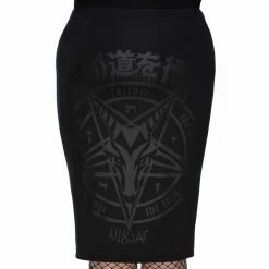 Killstar Pencil Skirt - Blazing Brimstone -KILLSTAR Shop killstar pencil skirt blazing brimstone4