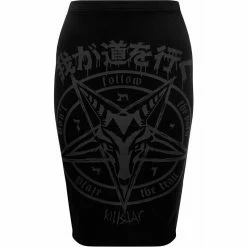 Killstar Pencil Skirt - Blazing Brimstone -KILLSTAR Shop killstar pencil skirt blazing brimstone5