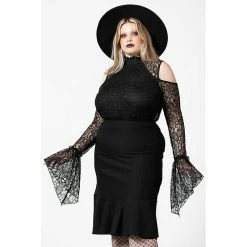 Killstar Pencil Skirt - Chantra -KILLSTAR Shop killstar pencil skirt chantra6