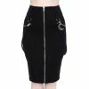 Killstar Pencil Skirt - Darklands Black