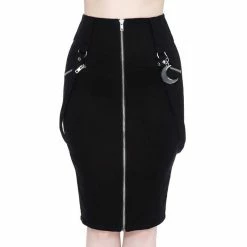 Killstar Pencil Skirt - Darklands Black