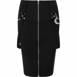Killstar Pencil Skirt - Darklands Black -KILLSTAR Shop killstar pencil skirt darklands black3