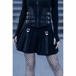 Killstar Pleated Mini Skirt - Analog -KILLSTAR Shop killstar pleated mini skirt analog3