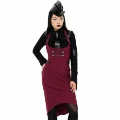 Killstar Pleated Mini Skirt - Darkwave Division Blood