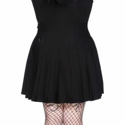 Killstar Pleated Mini Skirt - Devil In Disguise Black -KILLSTAR Shop killstar pleated mini skirt devil in disguise black4