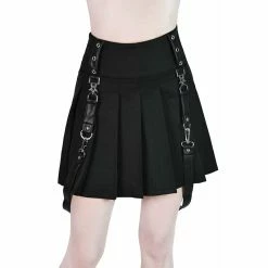 Killstar Pleated Mini Skirt - Grave Daze