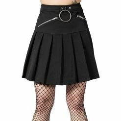 Killstar Pleated Mini Skirt - No Lip