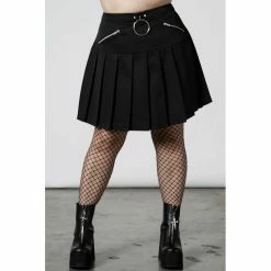 Killstar Pleated Mini Skirt - No Lip -KILLSTAR Shop killstar pleated mini skirt no lip3