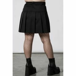 Killstar Pleated Mini Skirt - No Lip -KILLSTAR Shop killstar pleated mini skirt no lip5