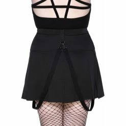 Killstar Pleated Mini Skirt - Ravi -KILLSTAR Shop killstar pleated mini skirt ravi4