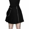 Killstar Pleated Mini Skirt - Savage Black