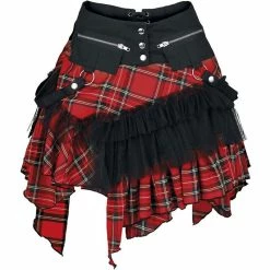Kuroneko Mini Skirt - Cat Skirt Tartan