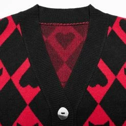 Punk Rave Cardigan - Red Diamond 10 Punk Rave Cardigan - Red Diamond -KILLSTAR Shop punk rave cardigan red diamond 15
