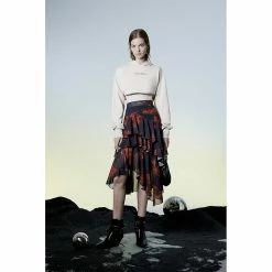 Punk Rave Flounce Skirt - Red Roses -KILLSTAR Shop punk rave flounce skirt red roses3