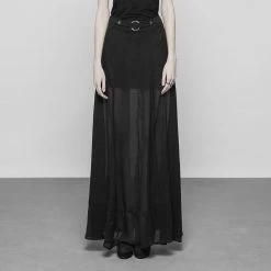 Punk Rave Maxi Skirt - Hibiscus 9 Punk Rave Maxi Skirt - Hibiscus -KILLSTAR Shop punk rave maxi skirt hibiscus4