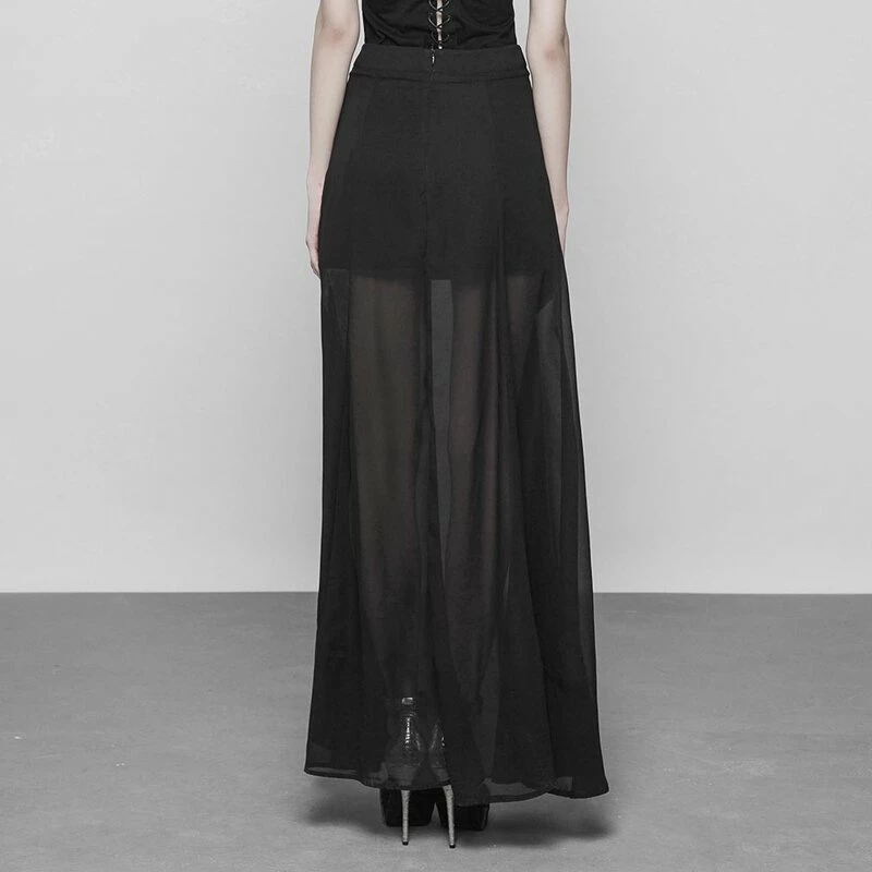 Punk Rave Maxi Skirt - Hibiscus 5 Punk Rave Maxi Skirt - Hibiscus - Image 5