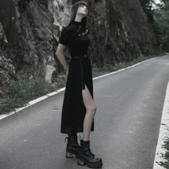 Punk Rave Midi Skirt - Moira