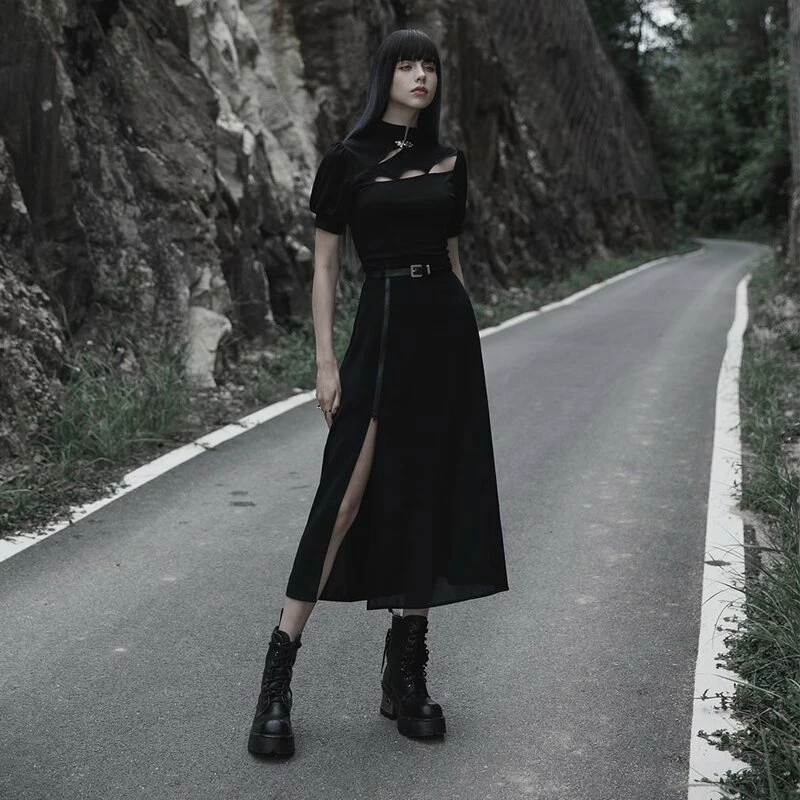 Punk Rave Midi Skirt - Moira 2 Punk Rave Midi Skirt - Moira - Image 2