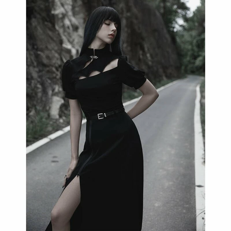 Punk Rave Midi Skirt - Moira 3 Punk Rave Midi Skirt - Moira - Image 3